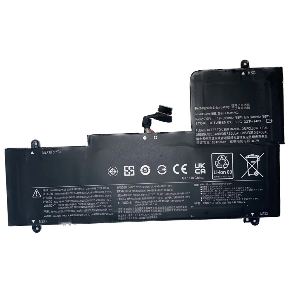 Lenovo Ideapad Yoga 710-14/710-15 L15M4PC2 7.64V 6960mAh 53Wh Laptop Battery